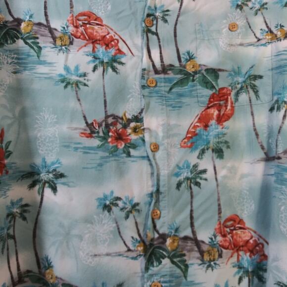 Paradise Collection Hawaiian Casual Button Front Shirt XL - Picture 3 of 5